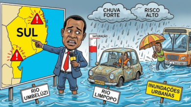 Alerta de Inundações em Maputo e Matola até 12 de Janeiro