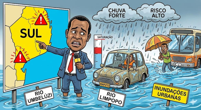 Alerta de Inundações em Maputo e Matola até 12 de Janeiro