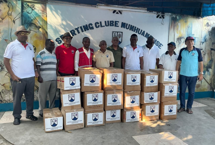 SPORTING CLUBE MUNHUANENSE PROCEDE À ENTREGA DE DONATIVOS ÀS VÍTIMAS DAS CHEIAS E INUNDAÇÕES
