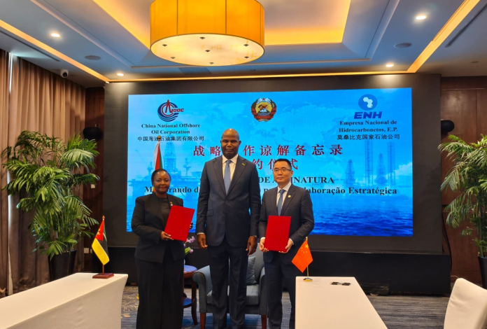 ENH E GIGANTE CHINESA CNOOC ASSINAM ACORDO PARA INDUSTRIALIZAR O GÁS NACIONAL