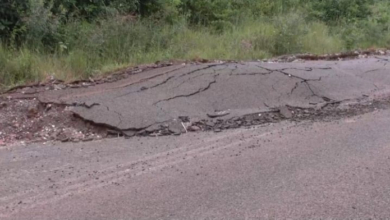 MOVIMENTAÇÃO DA MASSA NA ESTRADA NACIONAL NÚMERO 260 CAUSA RUPTURA EM MANICA