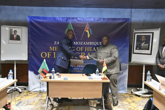 Directores-Gerais de Migração de Moçambique e da Zâmbia adoptam Plano de Acção Conjunto para reforçar segurança e mobilidade nas fronteiras